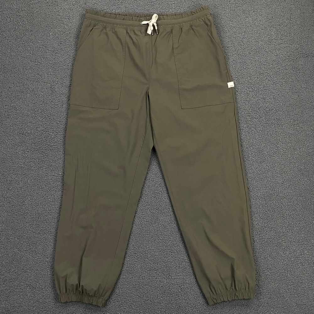 Vuori Miles Jogger Womens XL Olive Green Performance Stretch Pants VW481